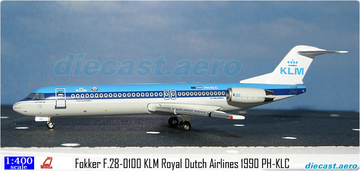 Fokker F.28-0100 KLM Royal Dutch Airlines 1990 PH-KLC