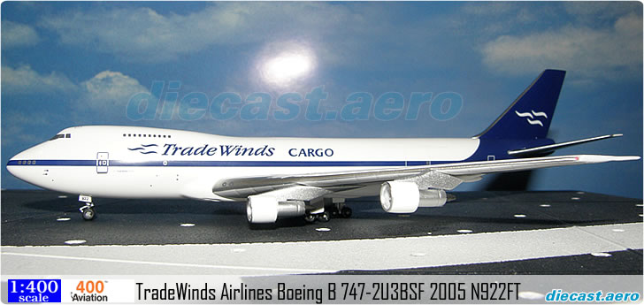 TradeWinds Airlines Boeing B 747-2U3BSF 2005 N922FT