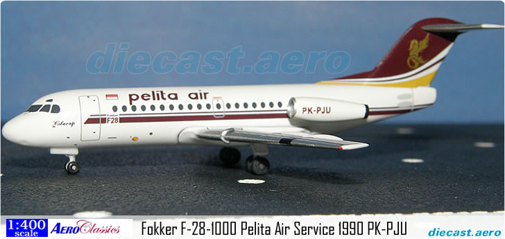 Fokker F-28-1000 Pelita Air Service 1990 PK-PJU
