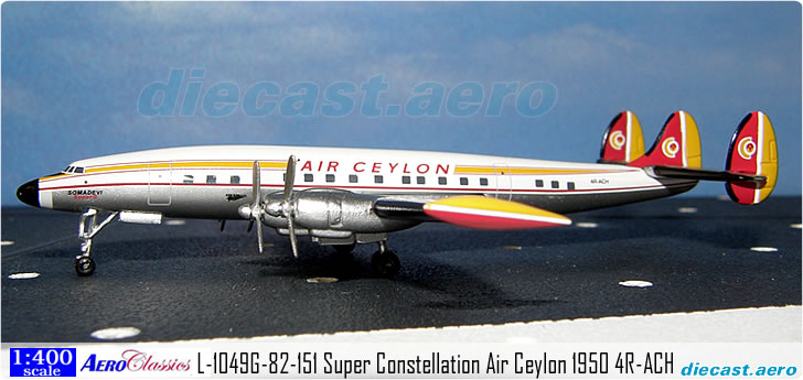 L-1049G-82-151 Super Constellation Air Ceylon 1950 4R-ACH
