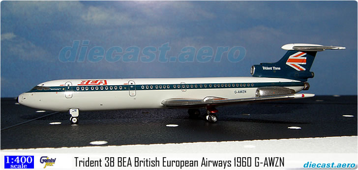 Trident 3B BEA British European Airways 1960 G-AWZN