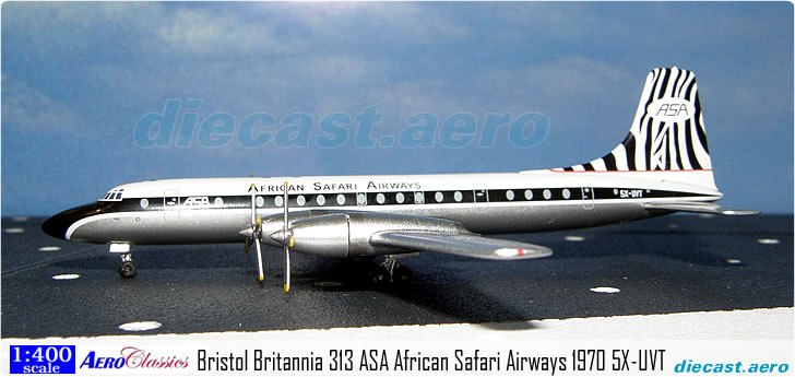 Bristol Britannia 313 ASA African Safari Airways 1970 5X-UVT