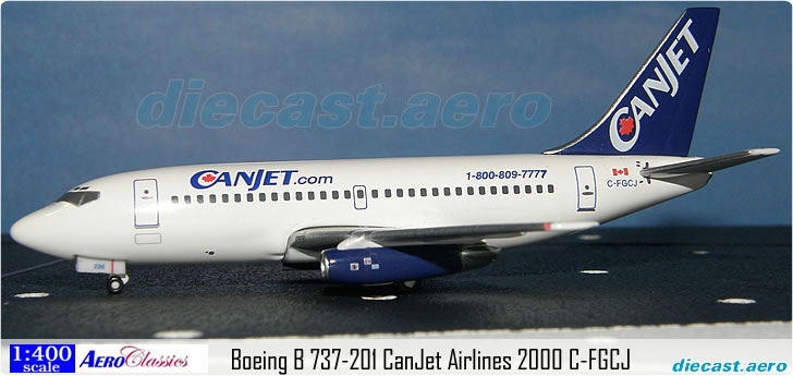 Boeing B 737-201 CanJet Airlines 2000 C-FGCJ