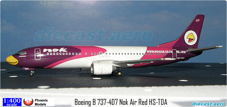 Boeing B 737-4D7 Nok Air Red HS-TDA