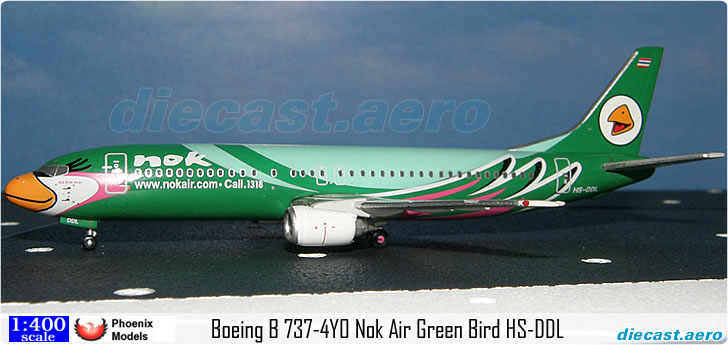 Boeing B 737-4Y0 Nok Air Green Bird HS-DDL